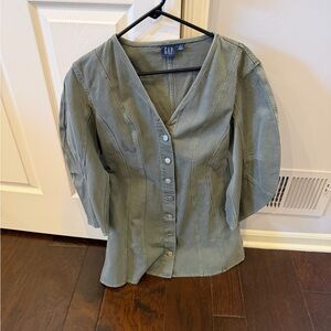 GAP Women's Button-Down Denim Shirt Dress
